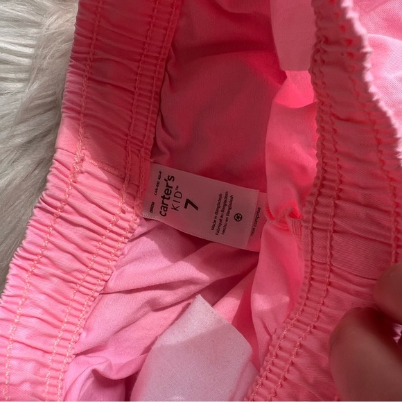 Carter’s Baby Pink Drawstring Shorts - Picture 2 of 2